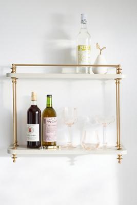 Amara Two-Tier Wood Shelving Unit