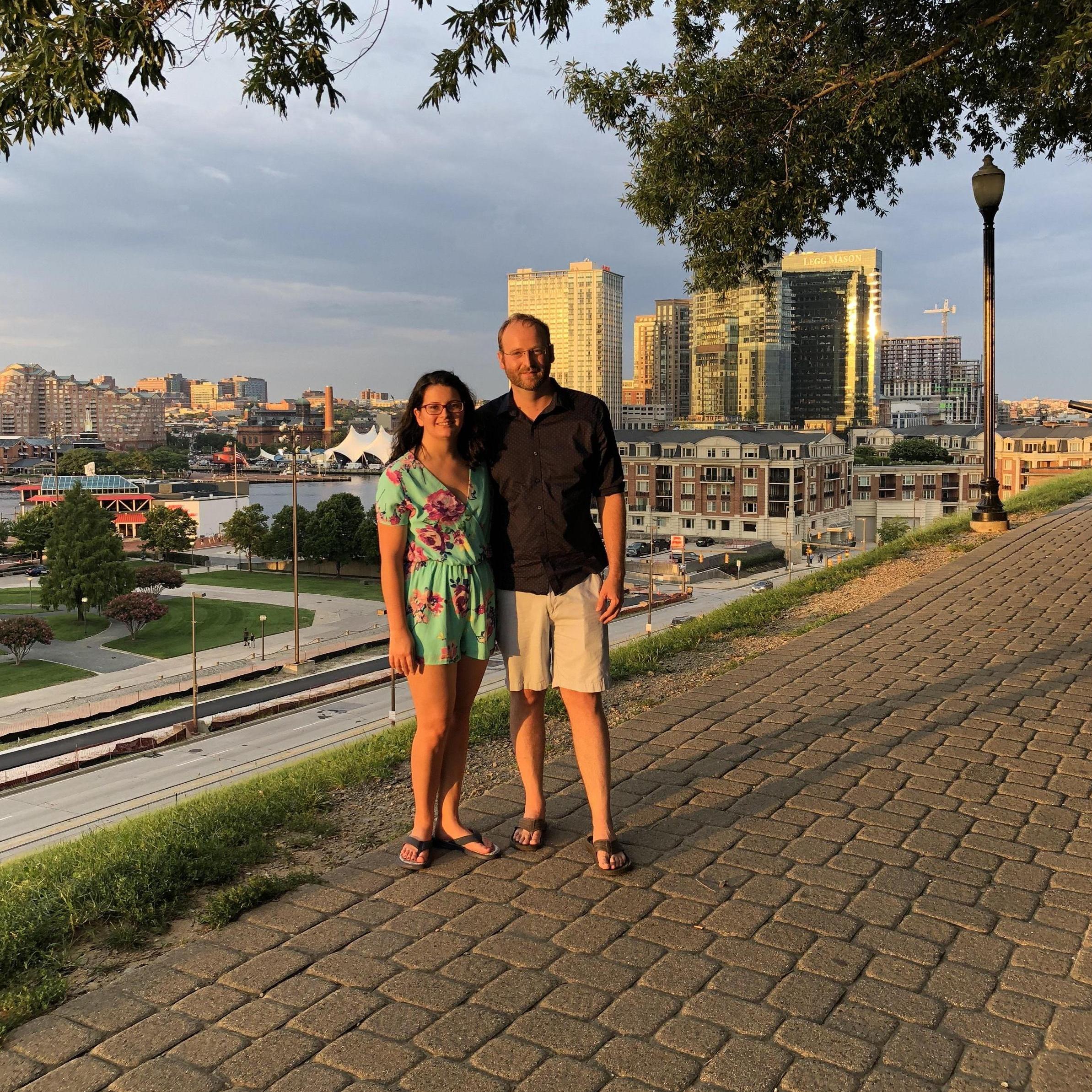 Inner Harbor, Baltimore MD visiting Garett
