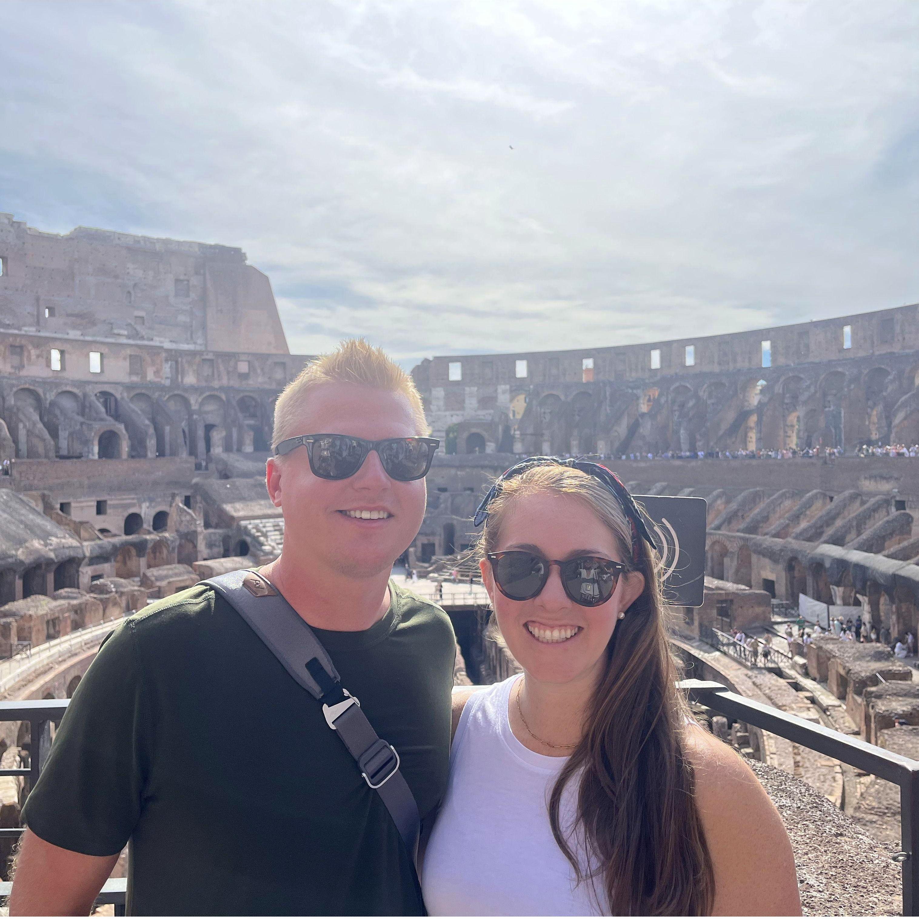 Visiting the Colosseum in Rome!