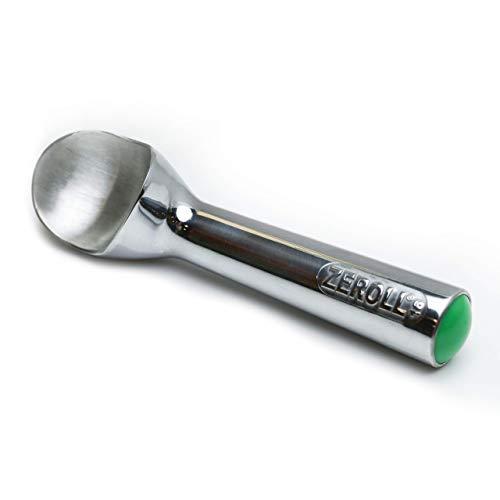 Zeroll 1016 Original Ice Cream Unique Liquid Filled Heat Conductive Handle Simple One Piece Aluminum Design Easy Release 32 Scoops per Gallon Made in USA, 2.5-Ounce, Silver
