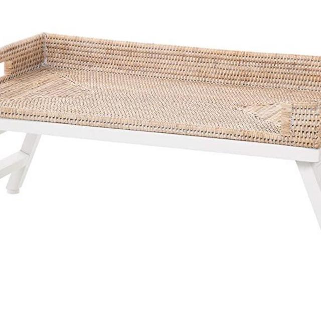 Kouboo Breakfast Tray, White-wash