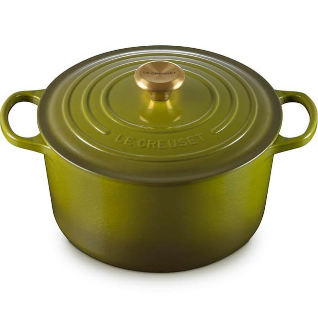 Le Creuset Enameled Cast Iron Signature Deep Round Oven, 6.5 qt., Olive