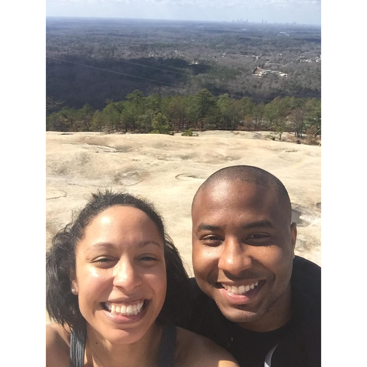 Made it to the top of Stone Mountain in Georgia!!