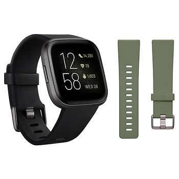 Fitbit Versa 2 Bundle, Black