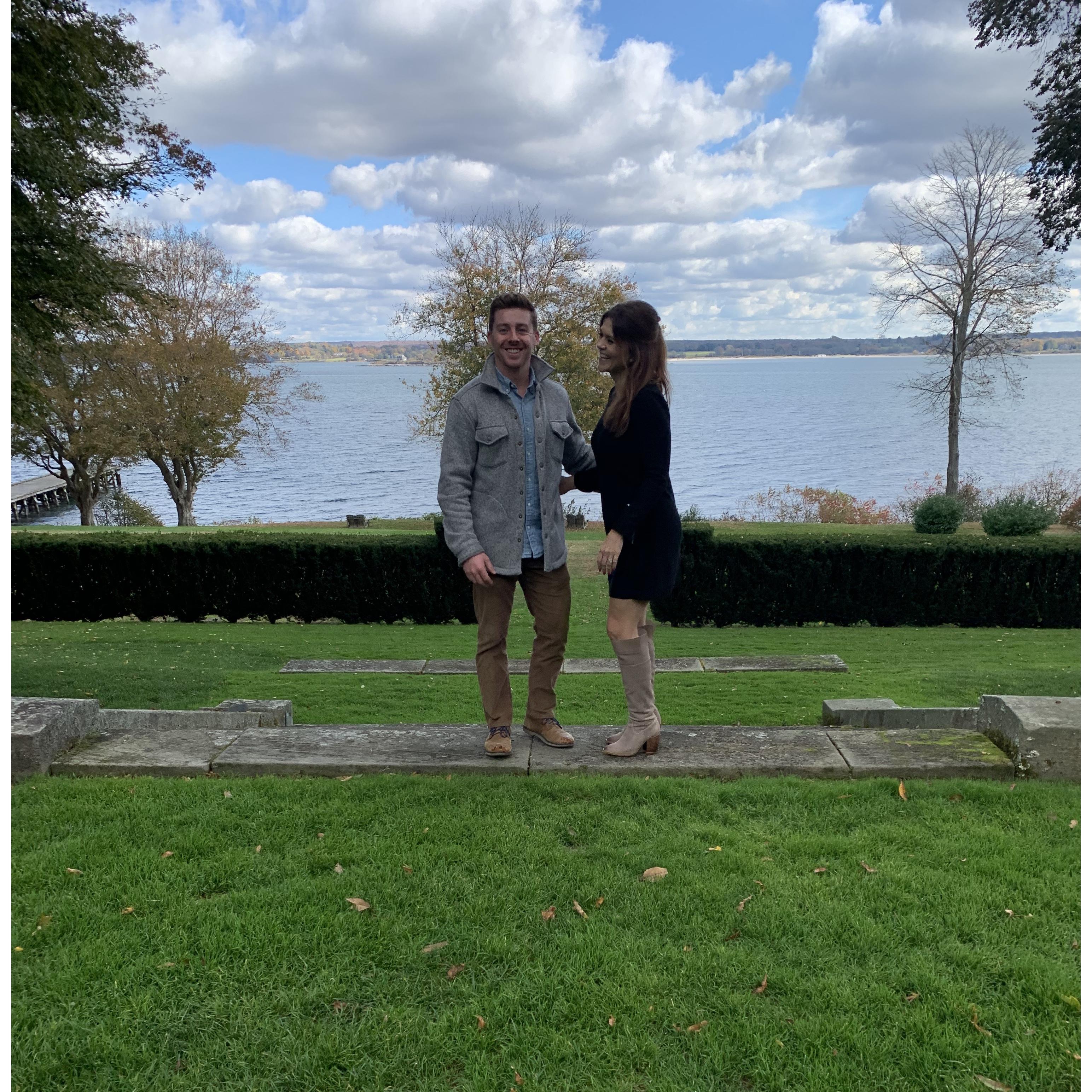 At Glen Manor house the day we booked our venue!
