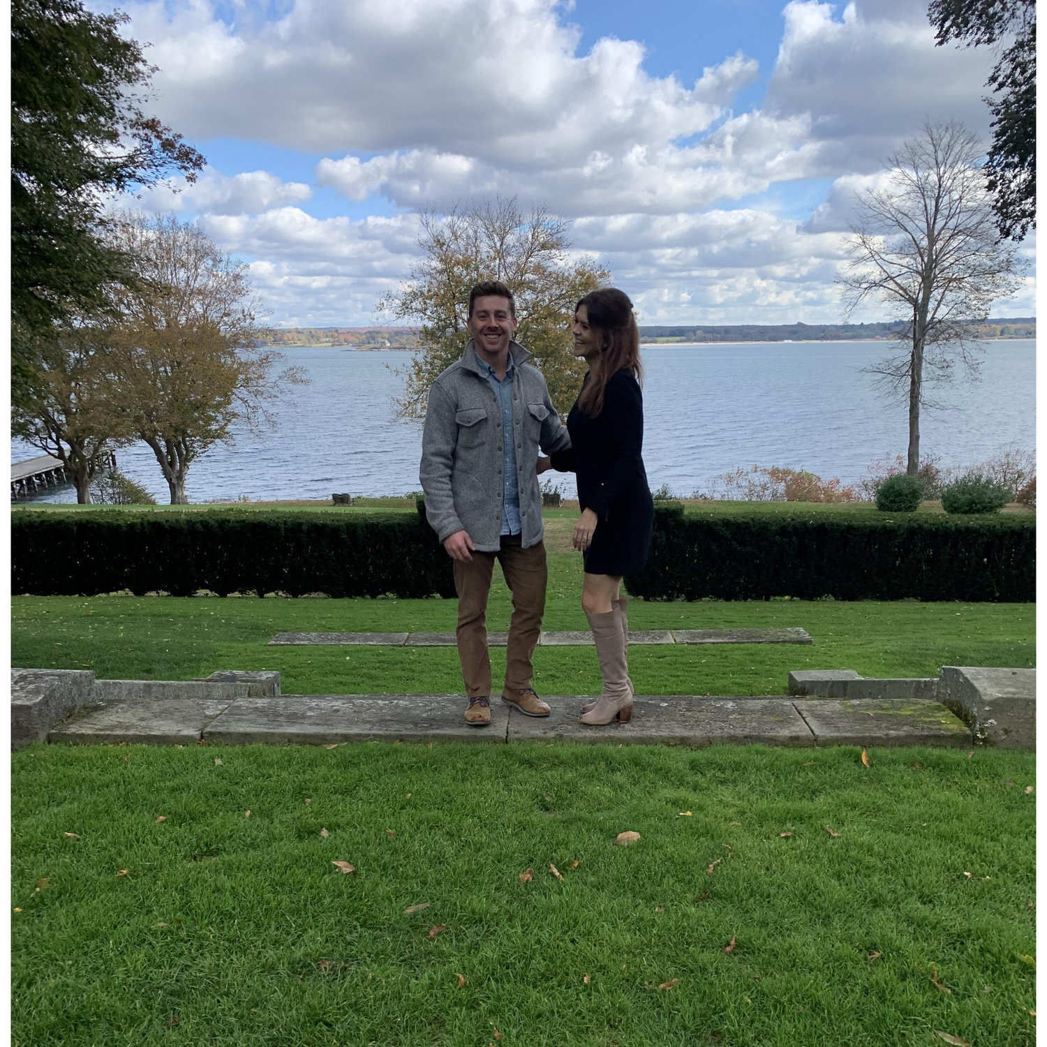 At Glen Manor house the day we booked our venue!