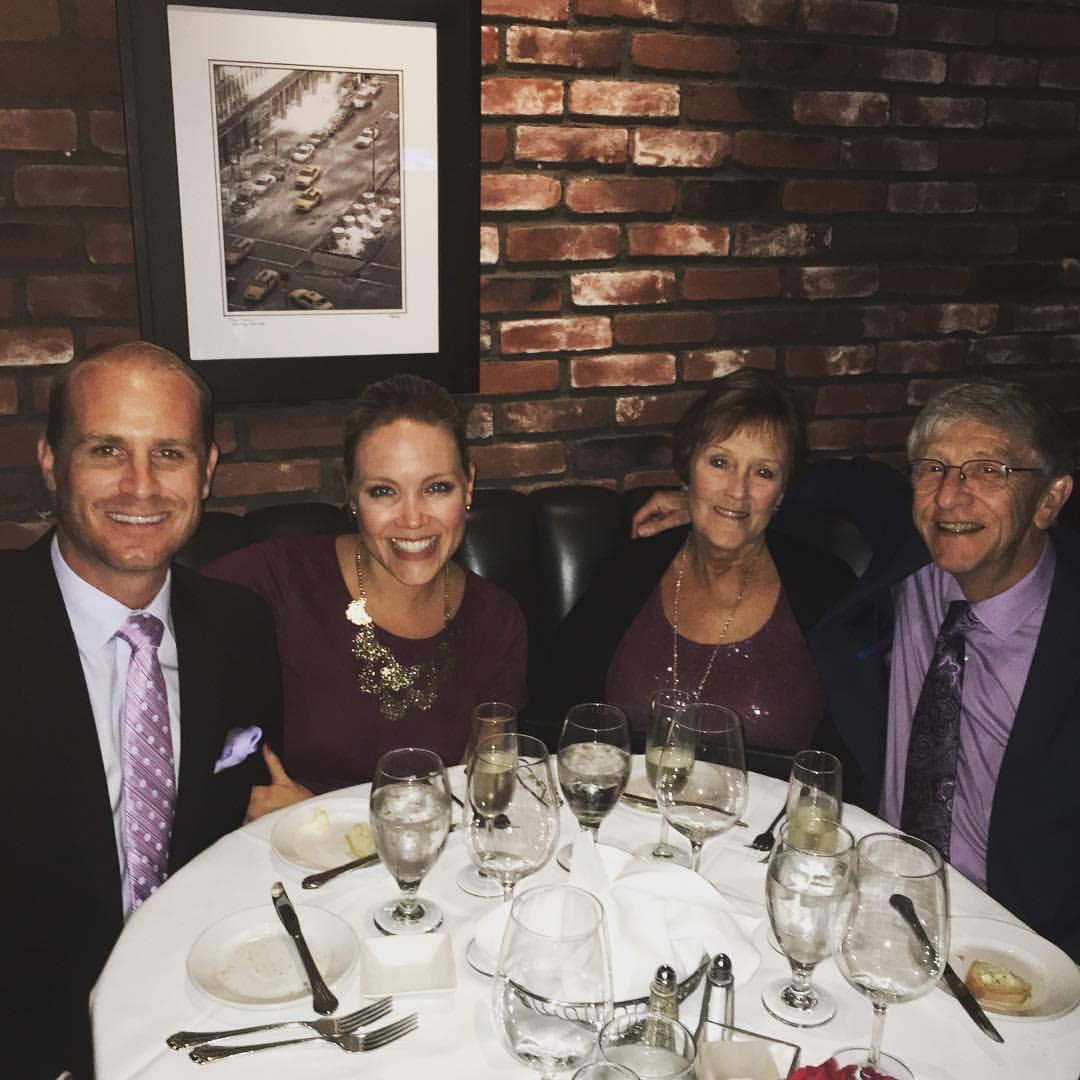 Celebrating Shana on her birthday with her mom and Dick