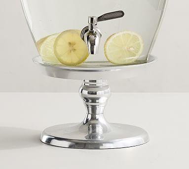 Silver Metal Drink Dispenser Stand