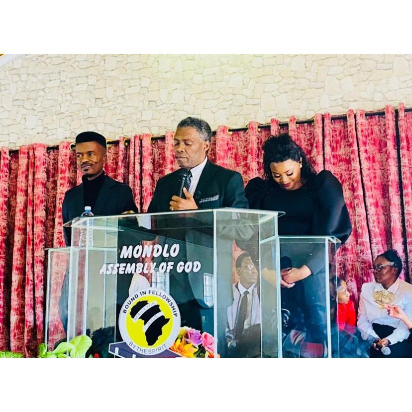 Engagement blessings with Dr ML Mavuso.