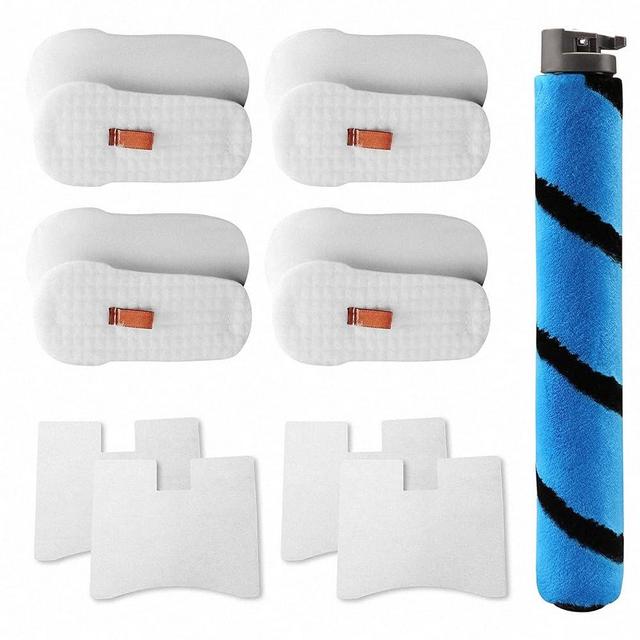 HEROSKY Main Brush Kit for Shark HZ2000 HZ2002 Vertex UltraLight DuoClean PowerFins Corded Stick Vacuum. Compare Part # XFFKHZ2000 and XPMFHZ2000, 125CU2002(1 Main Brush, 4 Post-Motor Filter, 4