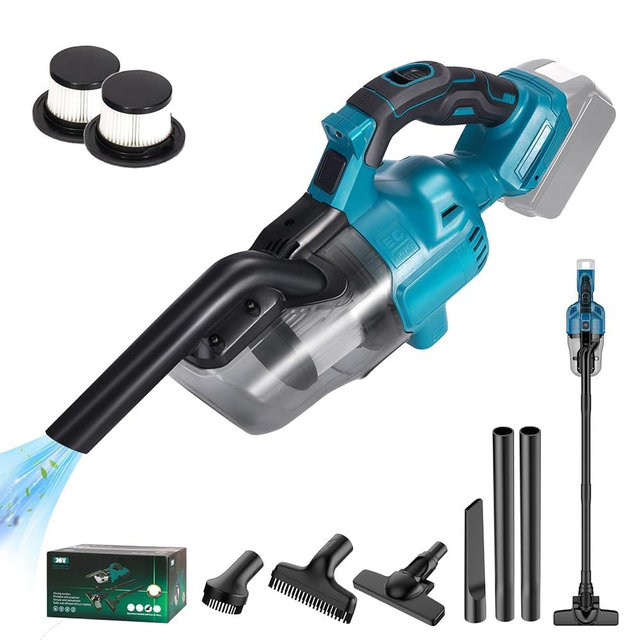 CAMXTOOL Handheld Cordless Vacuum Cleaner for Makita 18V Battery, Portable Wireless Power Vacuum Cleaner, 4 Multi Nozzle, 2 HEPA Filter, Lightweigt Vacuum for Home Pet Hair, Car (Battery NOT Include)