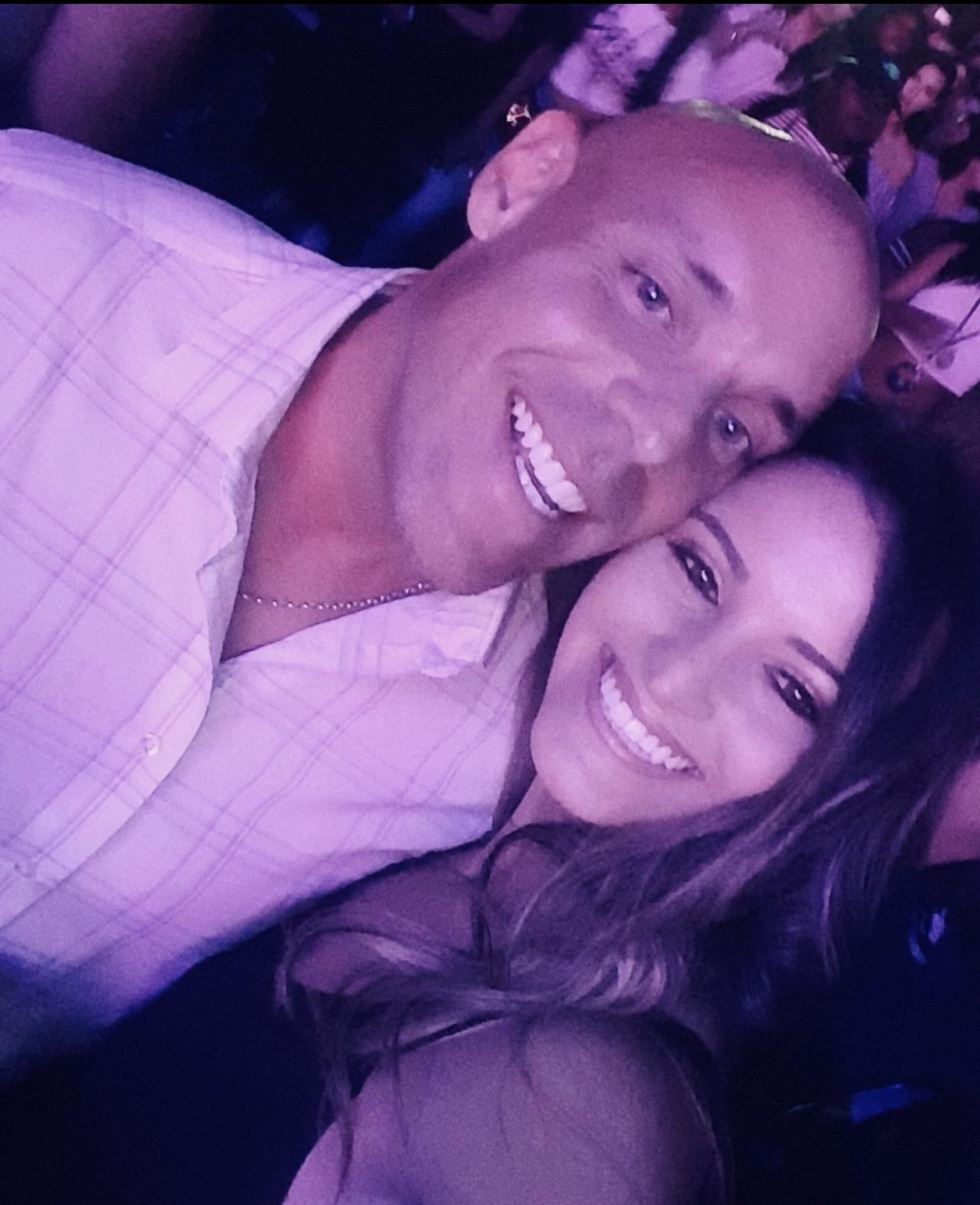 Our first picture we ever took together at the Chris Brown concert