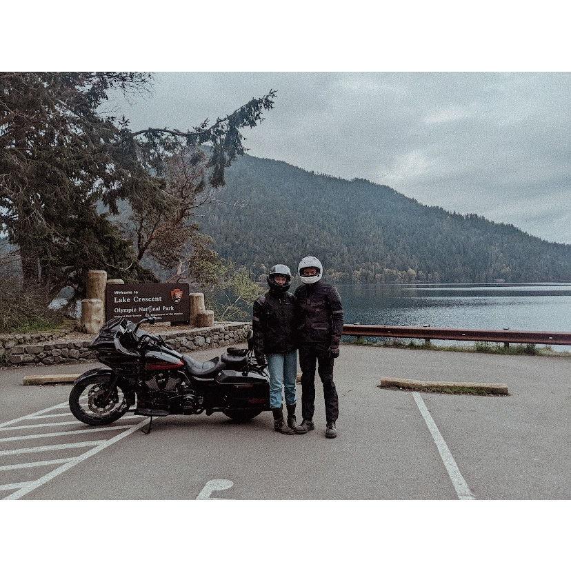 Motorcycle ride through Olympic National Park, WA