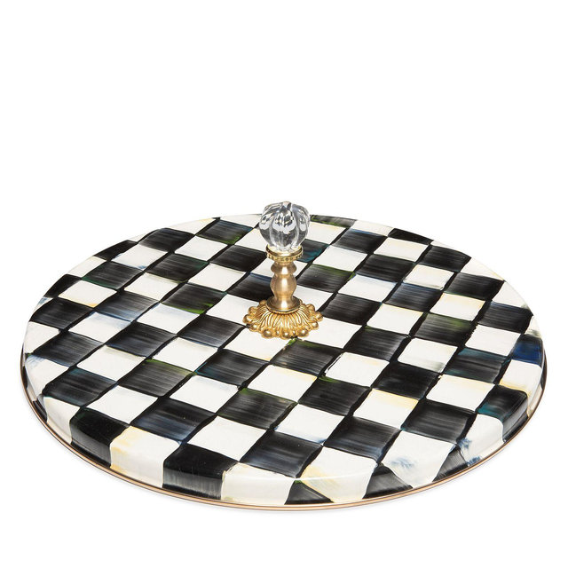Mackenzie-Childs Courtly Check Enamel Cheese Course Tray