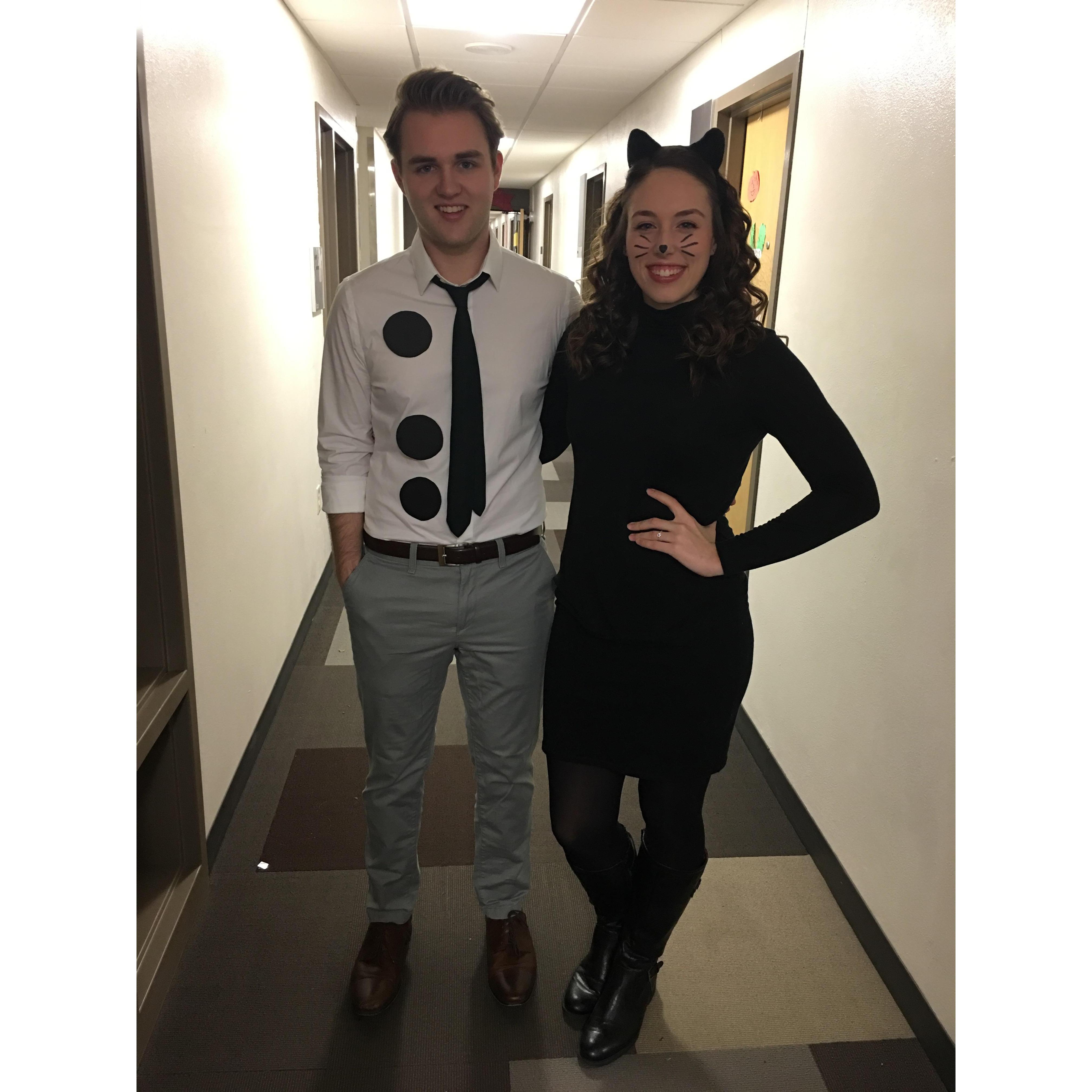 Jim and Pam for Halloween freshman year of college.