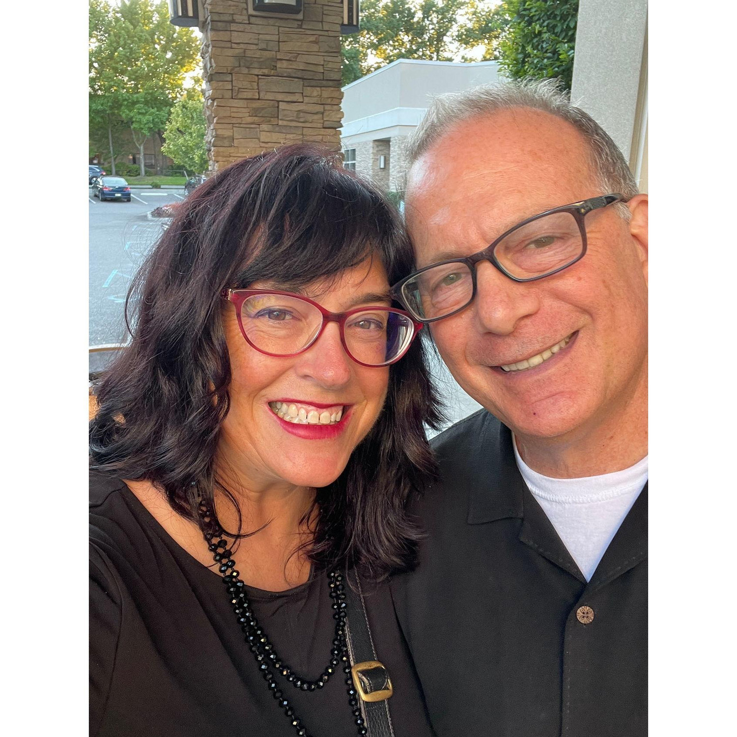 At Mitch's son's wedding