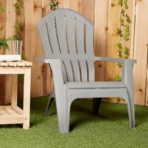 Gray Resin Adirondack Chair