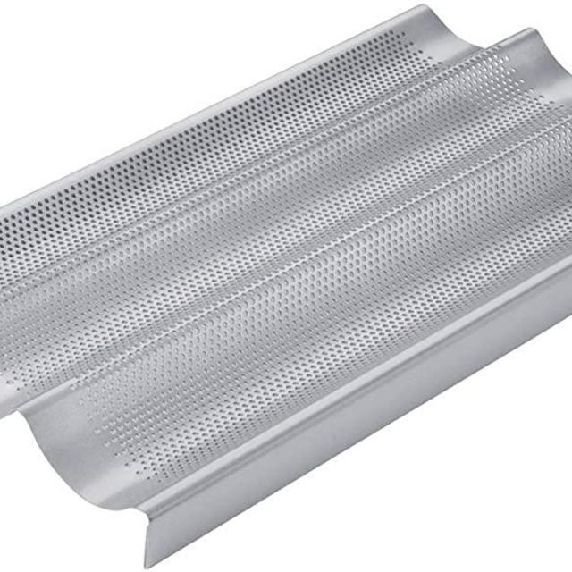 Chicago Metallic Commercial II Non-Stick Perforated Baguette Pan -