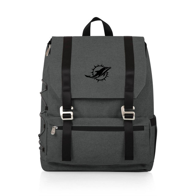 NFL Miami Dolphins On The Go Traverse Cooler Backpack - Heathered Gray