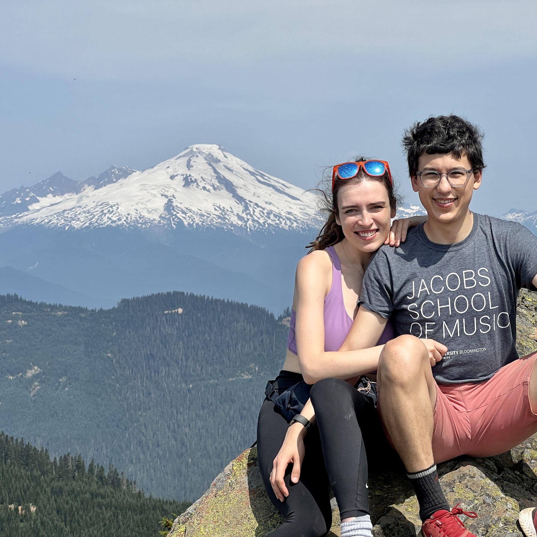 In front of Mt. Baker, July 2023