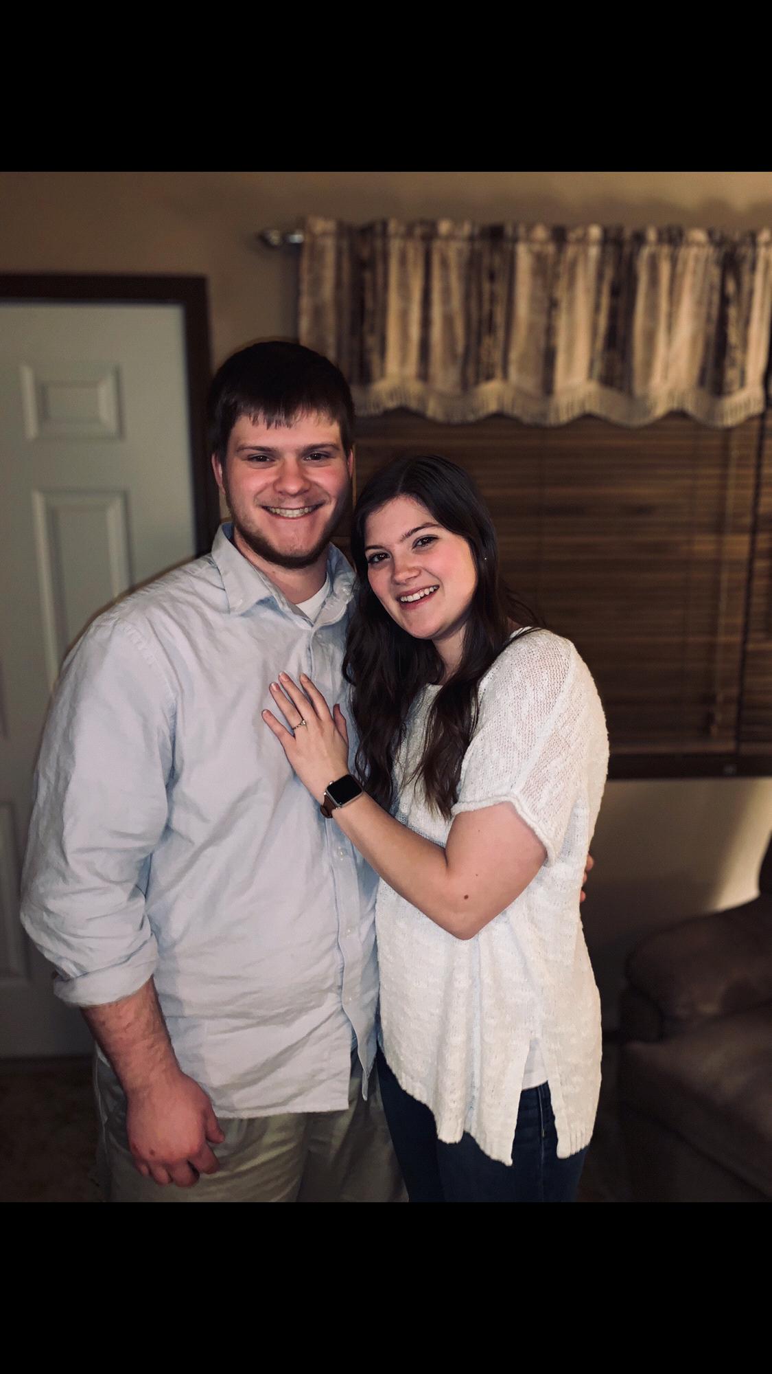 This was taken the night we got engaged. February 12, 2019