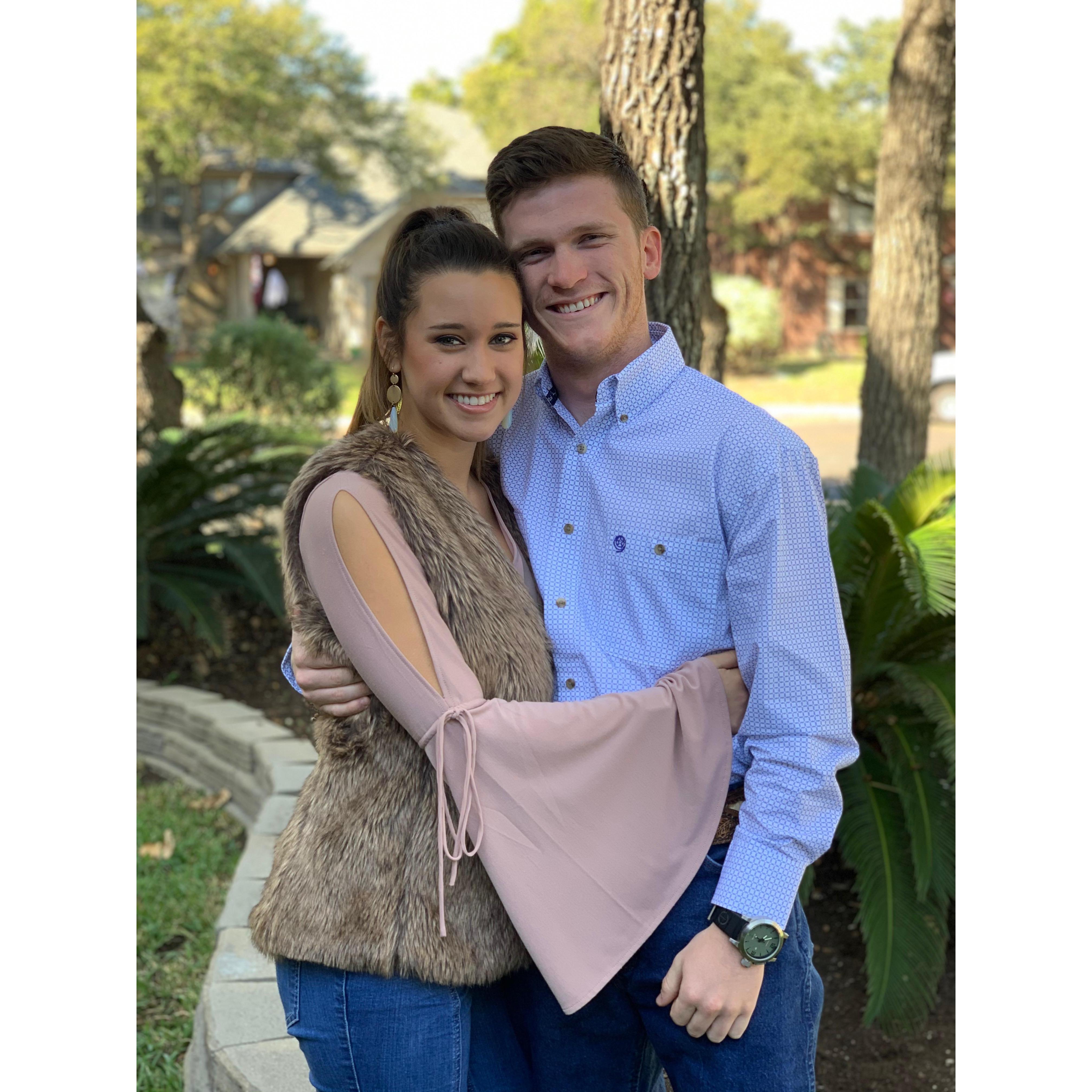 Our first road trip together to San Antonio.