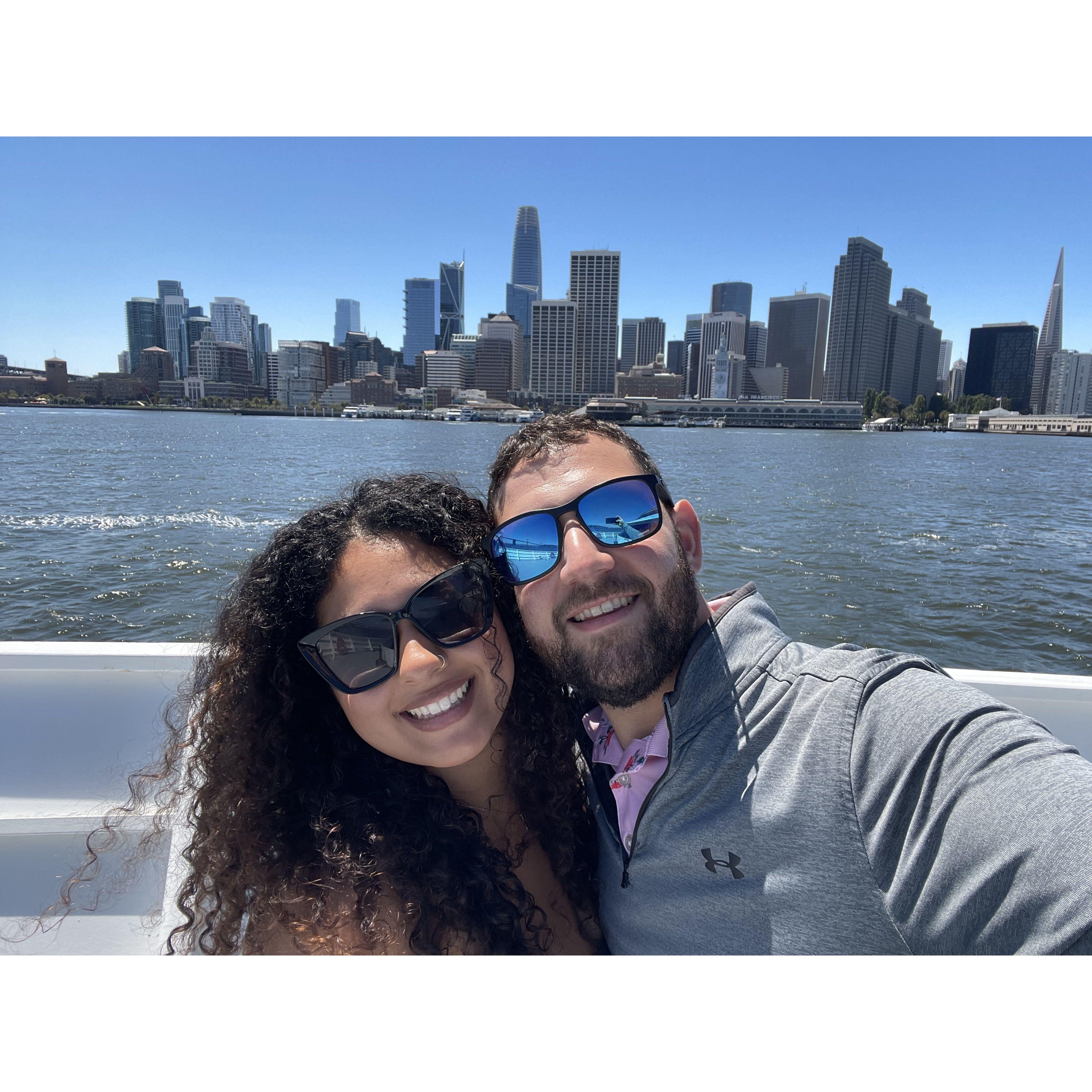 Andrew surprised me with a Brunch cruise for my birthday in SF