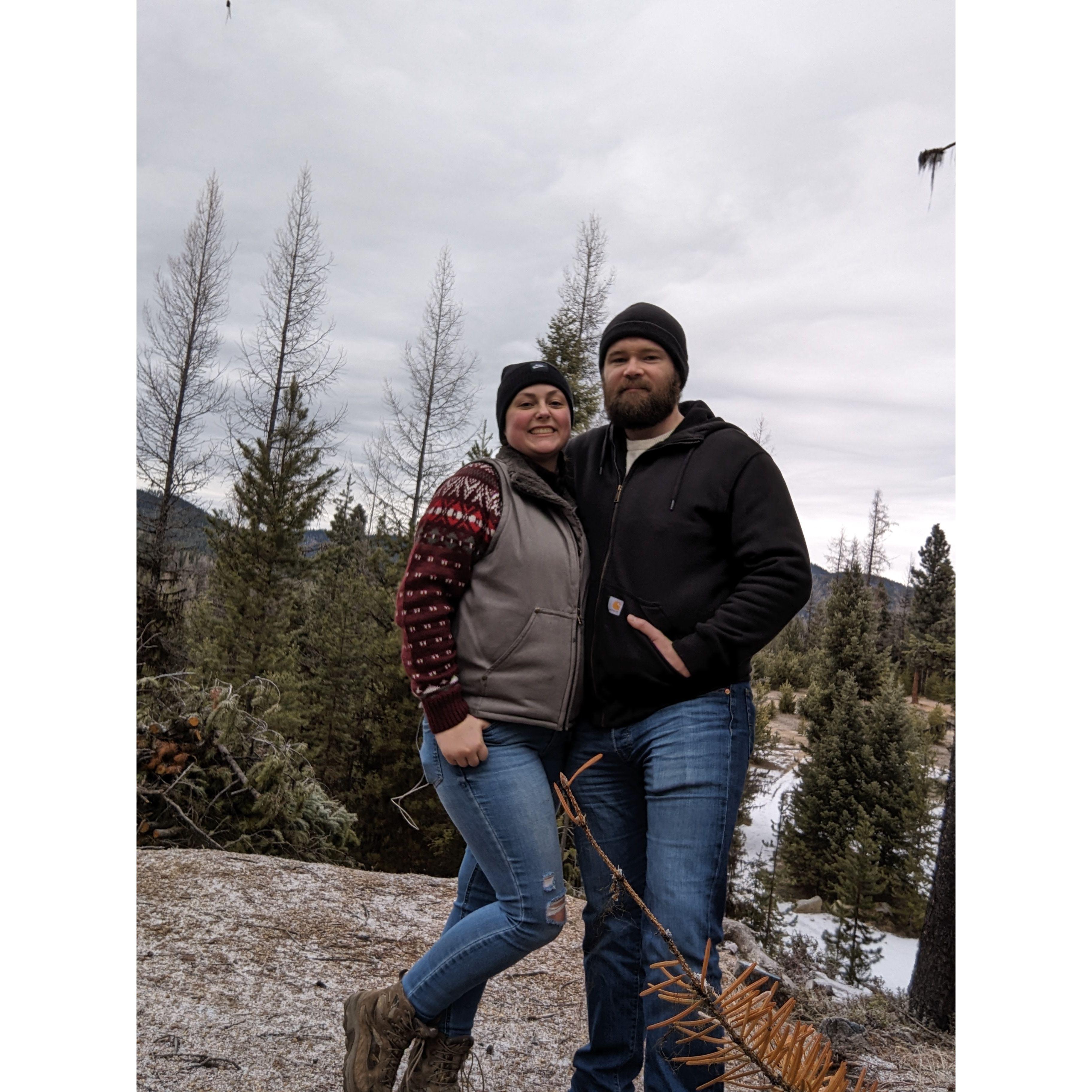 Our first trip together, Lolo Hot Springs Montana