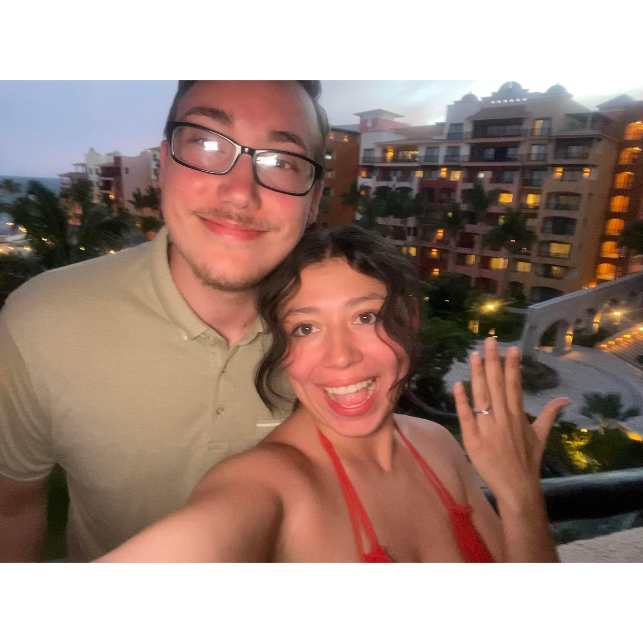 The night we got engaged