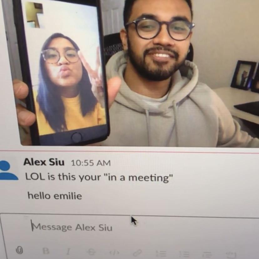 Co-workers at Wave Hq