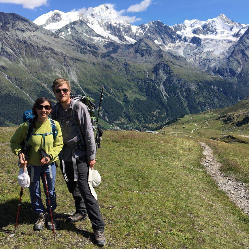 On the trek from Chamonix, France to Zermatt, Switzerland - 2018