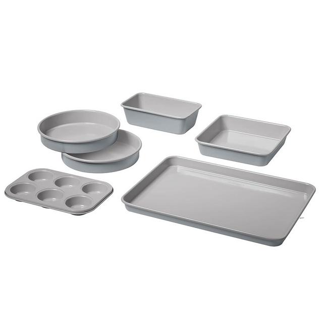 Cuisinart Chef's Classic Ceramic 6-Piece Culinary Collection Ceramic Nonstick Bakeware Set - Gorgeous Gray