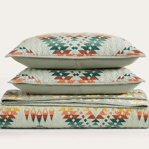 MISSION TRAILS COVERLET SET KING