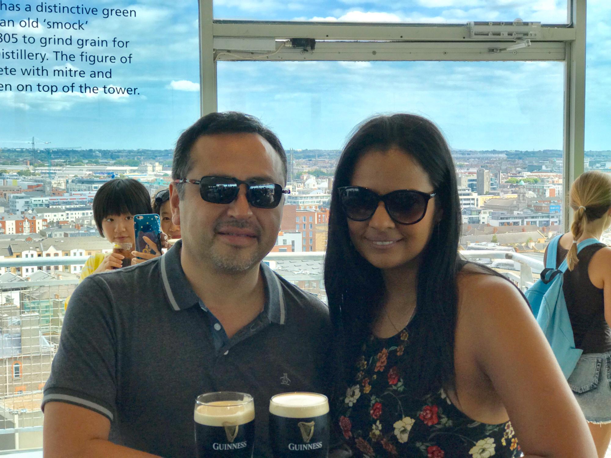 Mario's favorite beer Guinness in Dublin, Ireland.