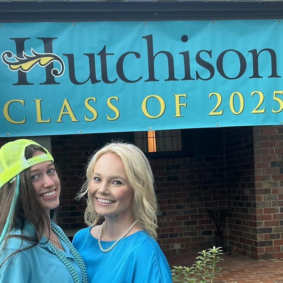 August 2024: First Day of School at Hutchison...Senior Year for Grace and Year 5 at Hutchison for Mackenzie.
*It's custom to wear the selected senior color on the first day.

This girl set M&J up!