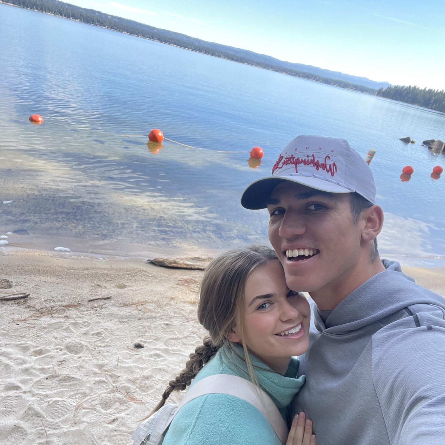 Our first trip after starting long distance to see each other in McCall, Idaho!