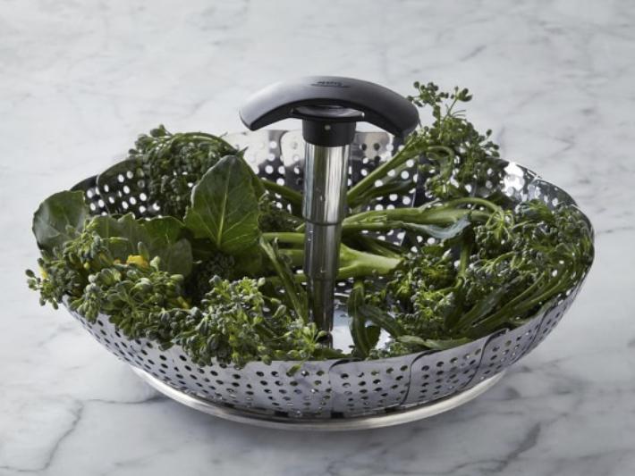 Oxo Stainless Steel Steamer Basket with Extendable Handle | Williams Sonoma