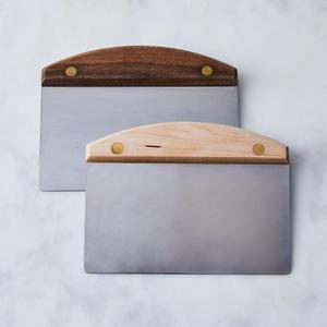Dough Scraper with Wood & Brass Handle