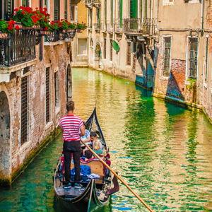 Gondola ride in Venice