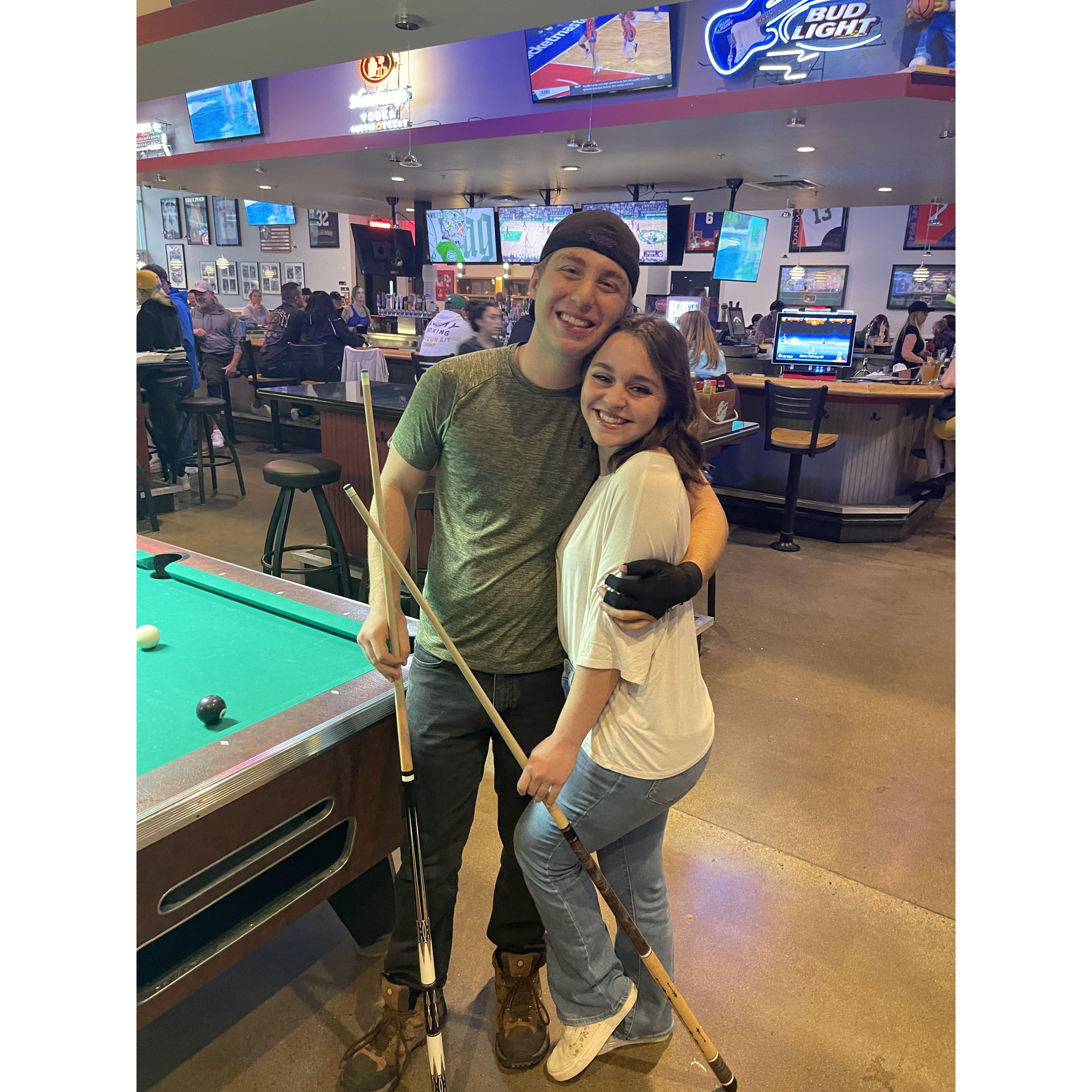 another Doyle family past time is playing pool