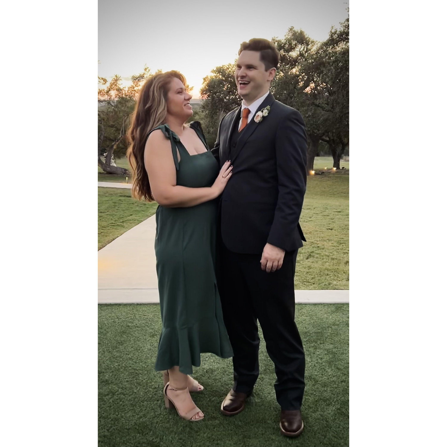 Us at our friends wedding 9/2023
