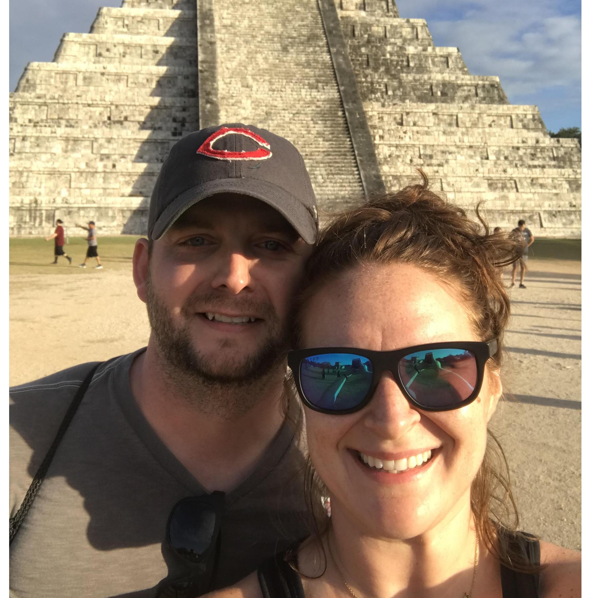 Our first international trip and wonder of the world (together)!