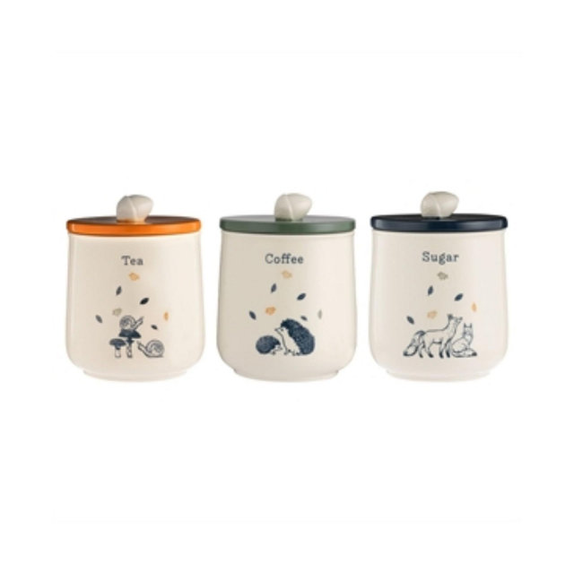 Price & Kensington Woodland Set of 3 Storage Jars