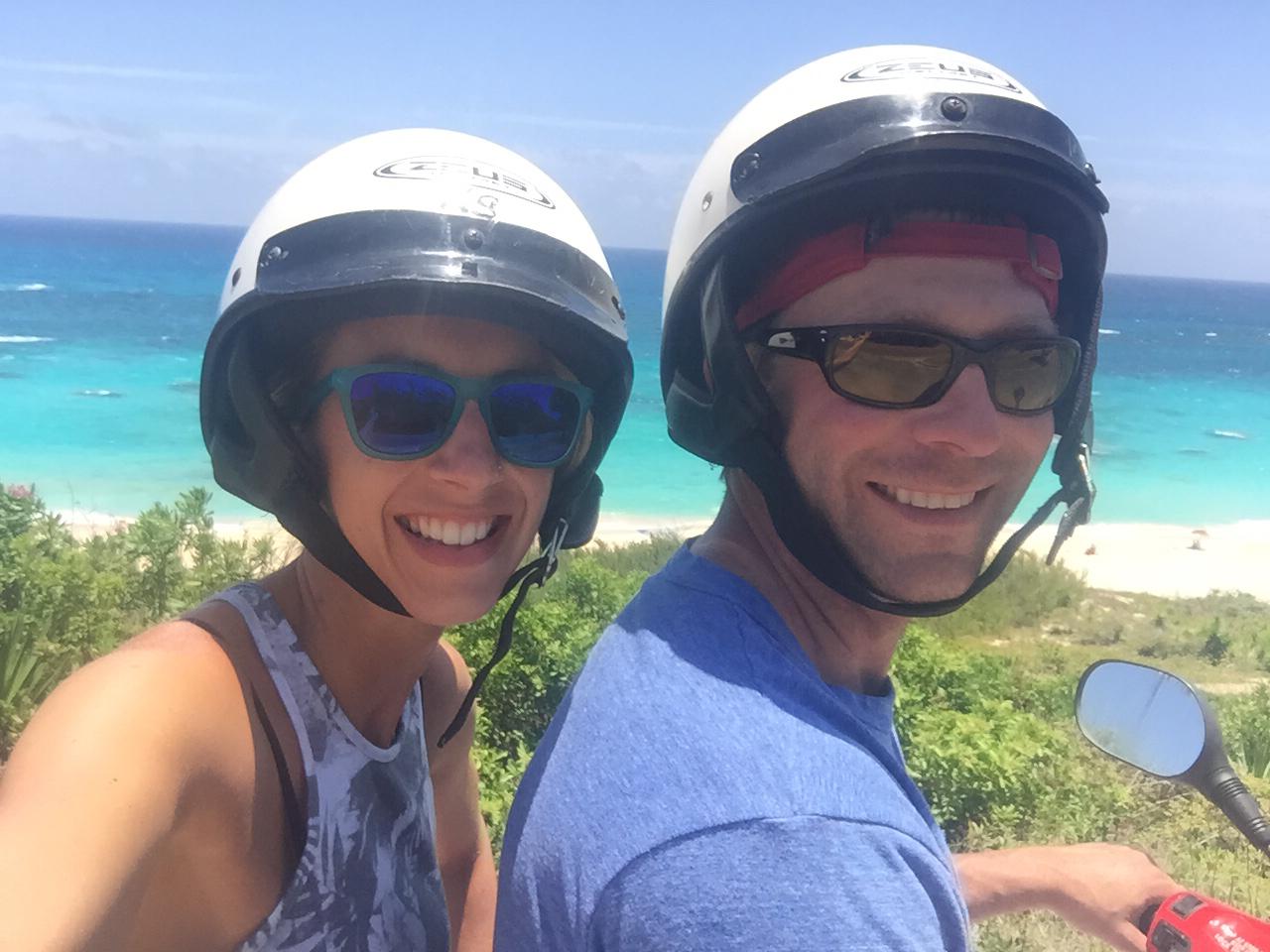 Bermuda by way of scooter.