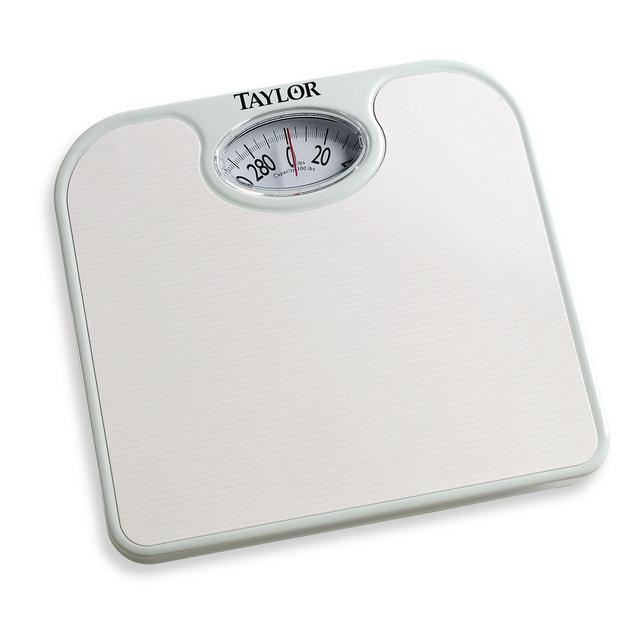 Metro Ez Read Dial Bathroom Scale in White