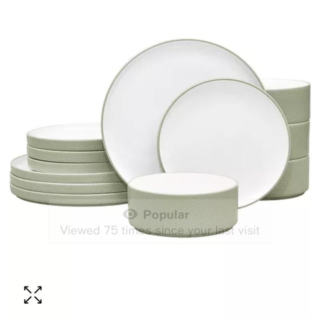 Colortex Stone 12-Piece Dinnerware Set, Service for 4