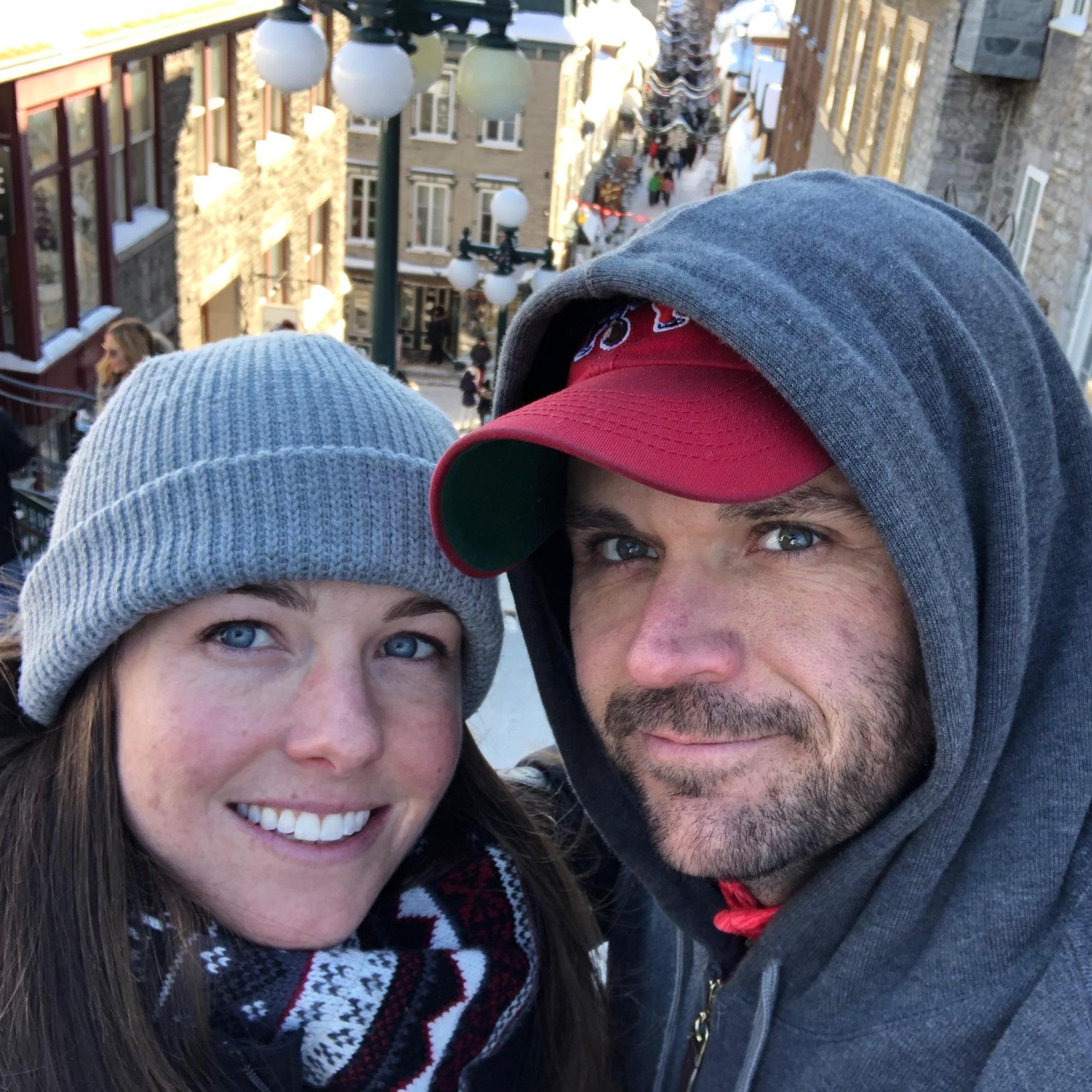 Our first trip together. Quebec City