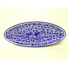 Deruta Arabesco Blue 22X9" Long Oval Serving Platter