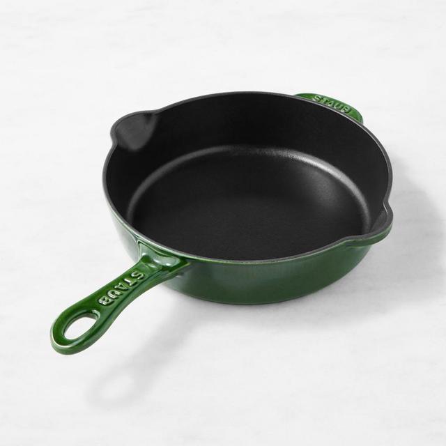 Staub Enameled Cast Iron Traditional Deep Skillet, 8 1/2", Basil