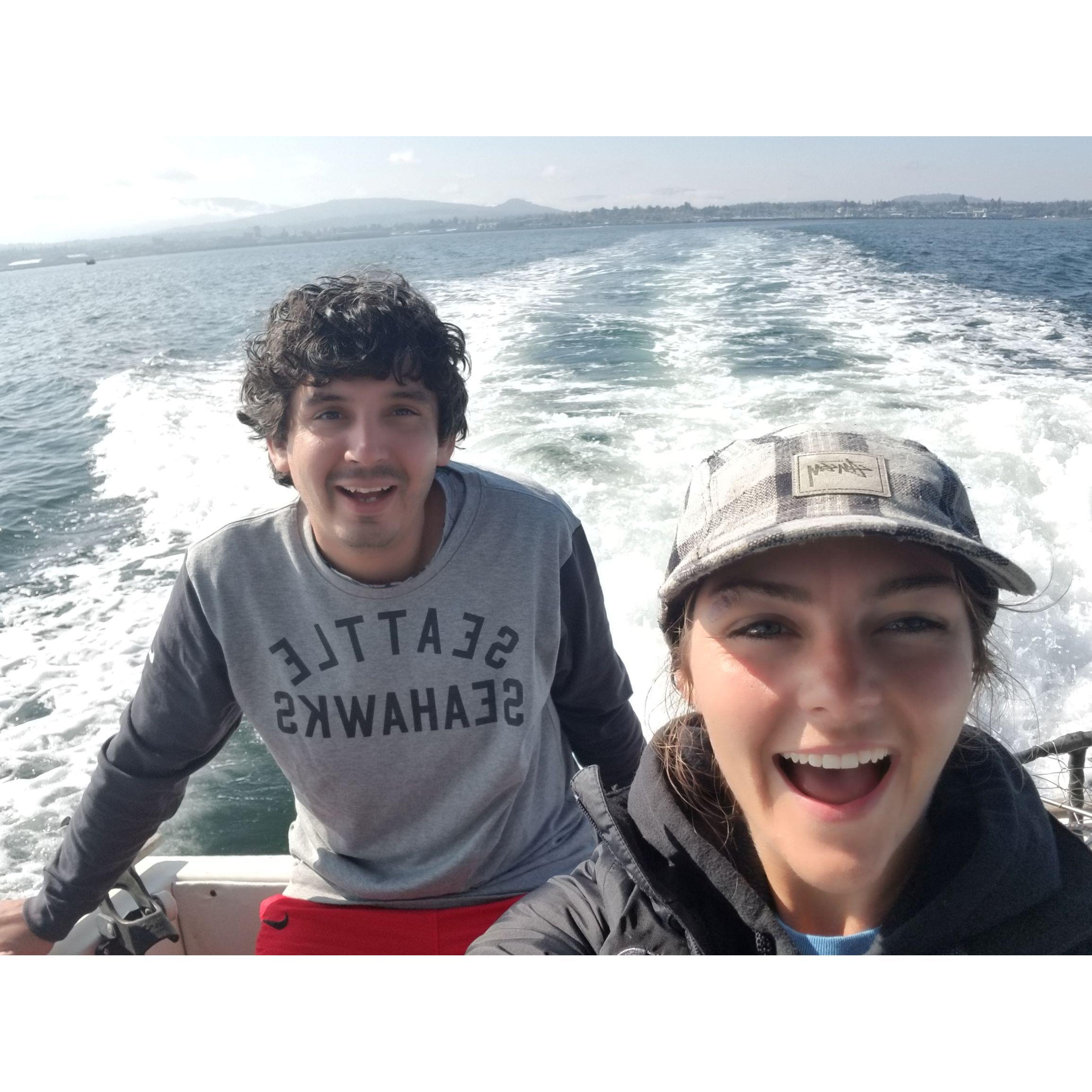 Bellingham Bay boating and crabbing